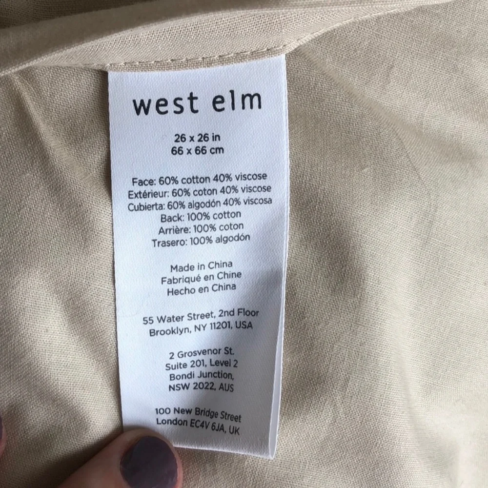 West elm euro shams set of 2